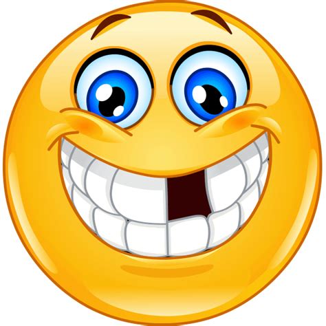 The Missing Tooth Funny Emoticons Smiley Emoji Funny Emoji
