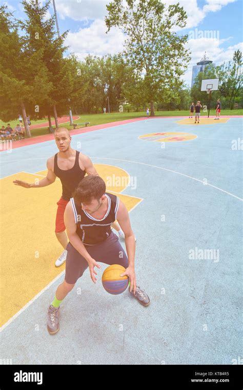 Young Boys Playing Basketball Stock Photo Alamy