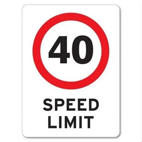 Speed Limit Sign Shape Rectangle At Rs 400square Feet In Vasai Virar