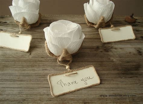 It will wow every guest and match every event theme while adding a touch of elegance to your special event. Unique Wedding Favors- Set of 10, Rustic Flower Place Card ...