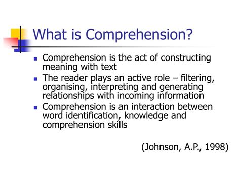 PPT - Teaching Comprehension Skills PowerPoint Presentation - ID:655322