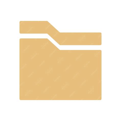 Premium Vector Vector Brown Folder Icon Illustration
