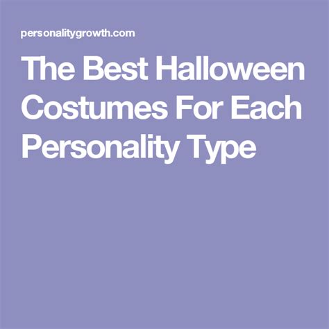 The Best Halloween Costumes For Each Personality Type Cool Halloween Costumes Best Halloween