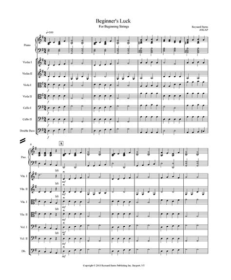 Sheet Music For String Orchestra Beginners Luck Strings Sheet Music