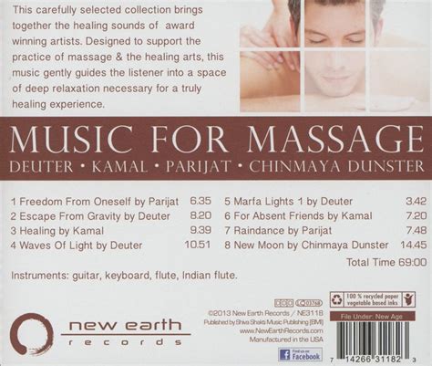 New Agemeditative Various Artists Music For Massage 2013 Flac