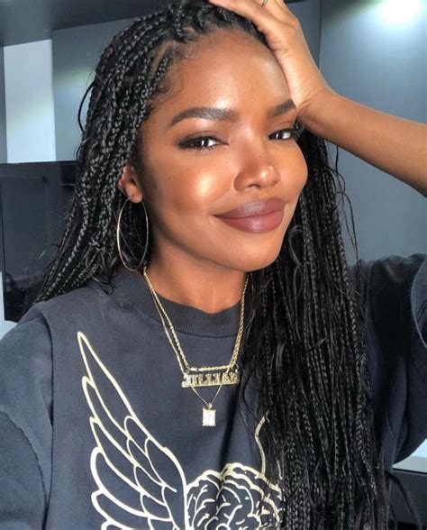 Open Letter Ryan Destiny Addresses The Young Black Women In Hollywood Box Braids Hairstyles