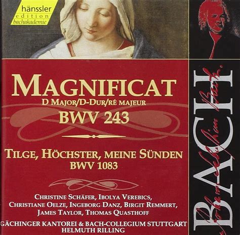 Bach Magnificat In D Major Bwv 243 Bwv 1083 Edition Bachakademie Vol