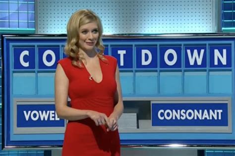 countdown s rachel riley teases breast assets in bodycon dress daily star