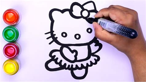 Mewarnai Dan Menggambar Hello Kitty Kartun Untuk Anak Anak Balita
