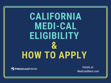 California Medi Cal Eligibility Income Limit And Application Medicaid Nerd