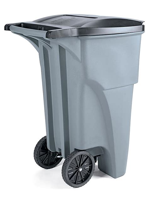 Rubbermaid® Trash Can With Wheels 65 Gallon H 1578 Uline