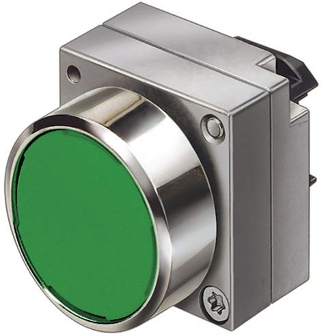 Illuminated Push Button Operator 22mm Maintained Flush Button Metal