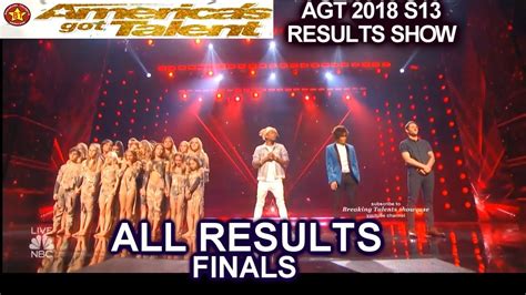 All Results And Winner Agt 2018 Finale Americas Got Talent Season 13