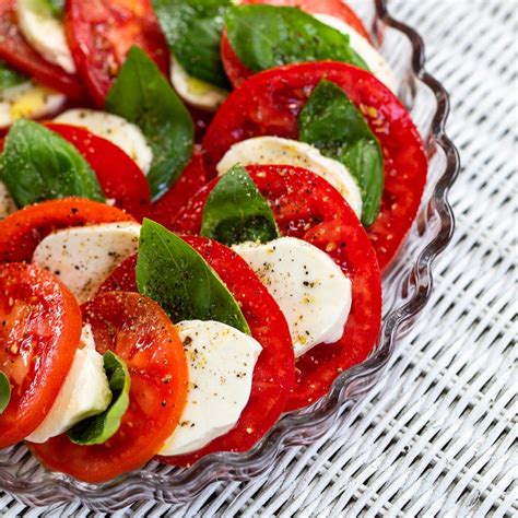 Tomato Basil And Mozzarella Salad Caprese Salad Recipe