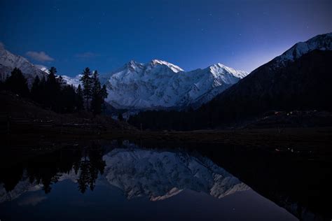 Stars Over Nanga Parbat 8125 M Seen Here From The Fairy Flickr