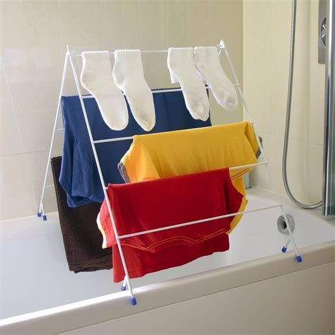 15 Rail Over Bath Laundry Drier Free Standing Clothes Airer Indoor