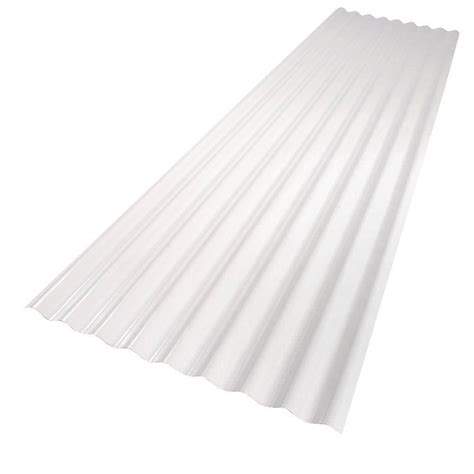 Suntuf 26 In X 8 Ft Polycarbonate Roofing Panel In Clear 101697 The