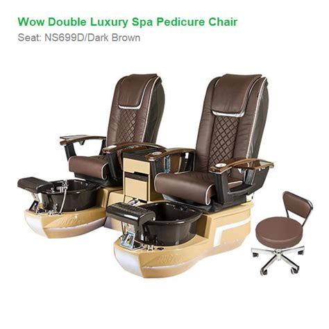 Wow Double Luxury Spa Pedicure Chair With Magnetic Jet And Built In