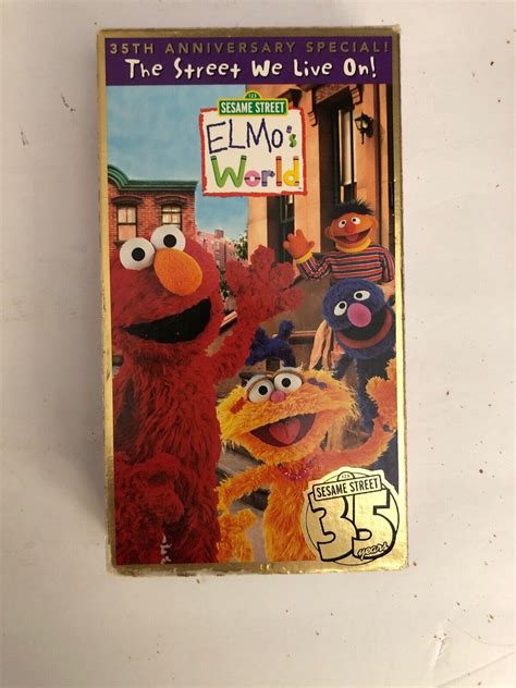 Sesame Street Elmos World The Streets We Live On VHS 2004 TESTED RARE