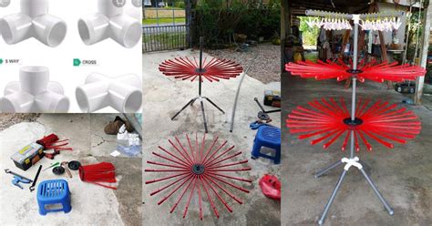 Diy rak baju guna paip. DIY Penyidai Baju Bertingkat Guna Paip PVC, Mudah Buat ...