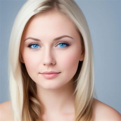 Premium Ai Image A Woman With Blue Eyes And A Blue Eye