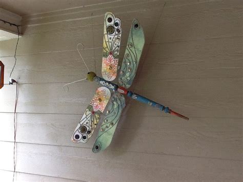 Upcycle Ceiling Fan Blades Into Giant Dragonflies The Owner Builder