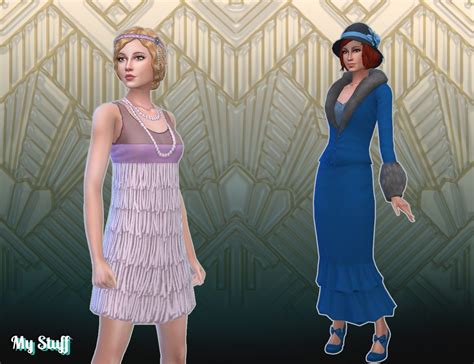 20s Fashion Pack My Stuff 20s Fashion Sims 4 Sims 4 Mods Clothes