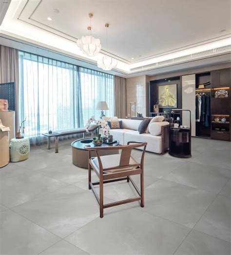 Living Room Cement Gray Color Porcelain Ceramic Flooring Wall Tile China Flooring Tile And