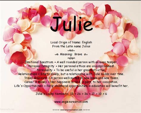 Julie Name Meaning Names With Meaning Meant To Be Names