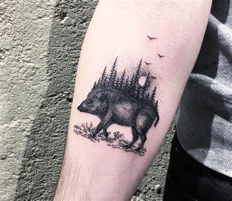 Wild Boar Tattoo By Eva Krbdk Post 17342