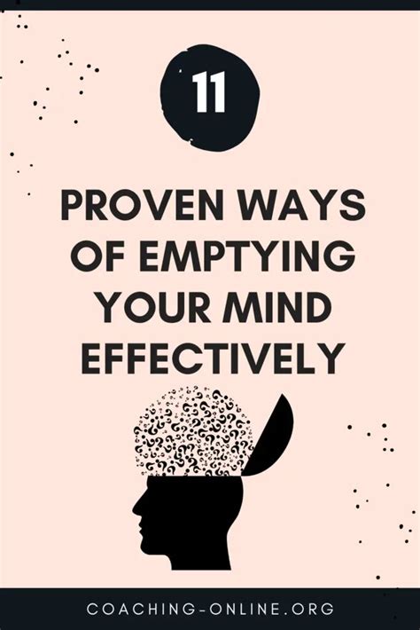 11 Proven Ways Of Emptying Your Mind Effectively In 2023
