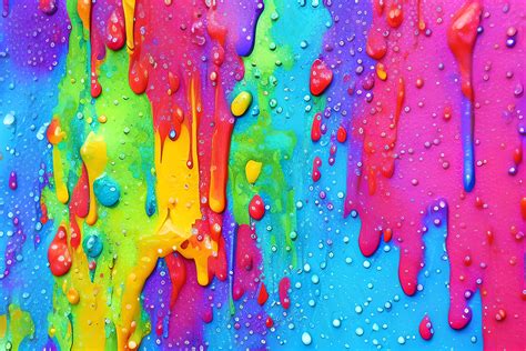 Colorful Dripping Paint Background Graphic By Craftable · Creative Fabrica