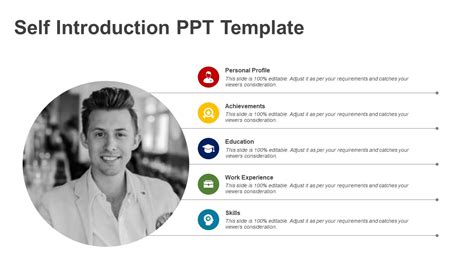 Creative Self Introduction Ppt Template About Me Slides