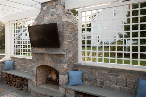 Outdoor Fireplaces By Stone Age New England Silica Inc