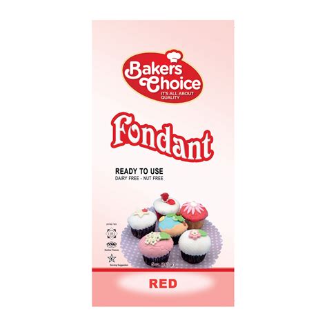 Red Fondant Bakers Choice Premium Kosher Baking Ingredients