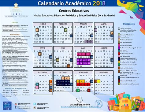 Calendario Calendario Academico Calendario Escolar Ca