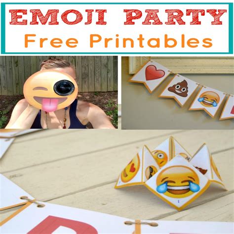 Free printable emoji play money. Easy & Popular Emoji Party Package with Free Printables