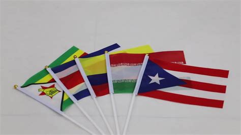 Custom Print Mini 1421 Flags All Country Hand Waving Flag Portable