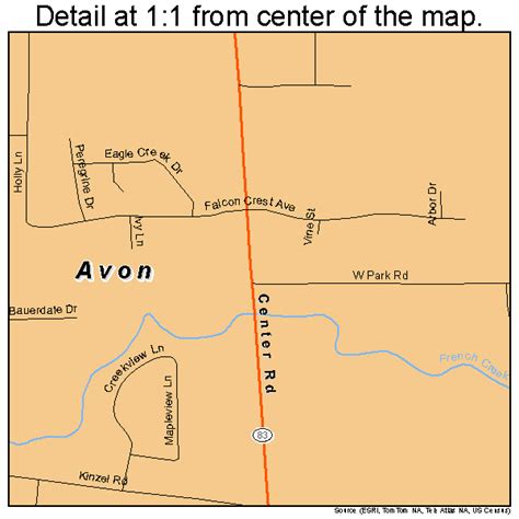 Avon Ohio Street Map 3903352
