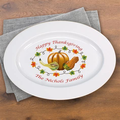 Personalized Thanksgiving Platter Tsforyounow