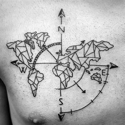 40 Geometric Compass Tattoo Designs For Men Cool Geometry Ideas