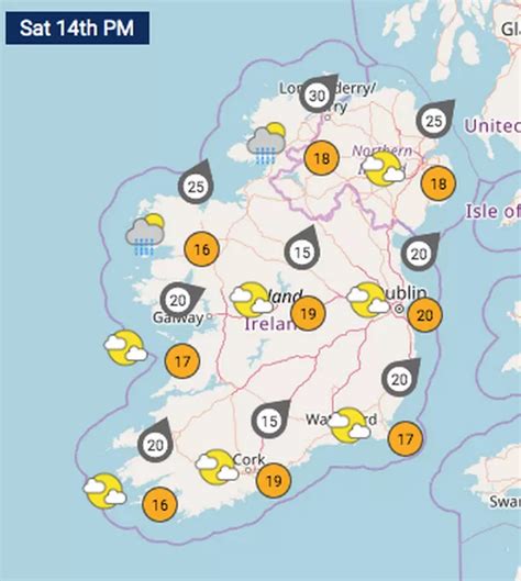 Irish Weather Forecast Met Eireann Predicts 21c Temperatures As High