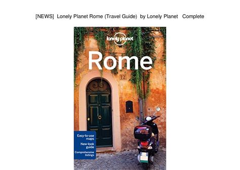 News Lonely Planet Rome Travel Guide By Lonely Planet Comple