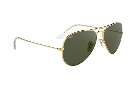 Oryginalny Okulary Przeciwsłoneczne Ray Ban Rb3025 L0205 58 14 Aviator Classic Męskie Złoty