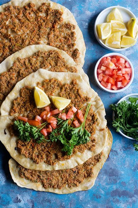 Lahmacun Is Thin And Crispy Flatbread Bursting With Flavor Topped With