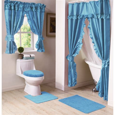 Madison Industries Starlite 11 Piece Shower Curtain And Window Curtain