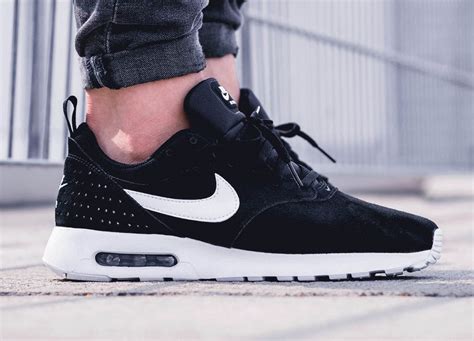 New Nike Air Max Tavas Ltr In All Black Suede Soletopia