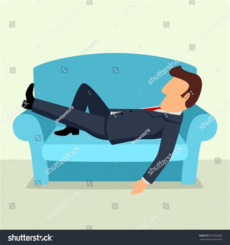 Maybe you would like to learn more about one of these? Simple Cartoon Businessman Taking Nap On Stock Vector ...