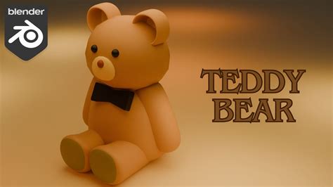 TeddyBear Blender Modeling Timelapse YouTube