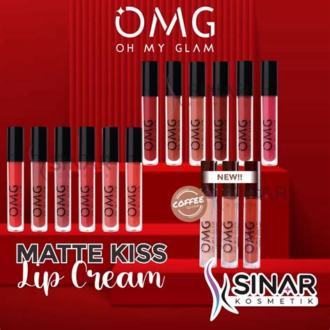 Omg Oh My Glam Matte Kiss Lip Cream Lipstick Lipcream Shopee Malaysia